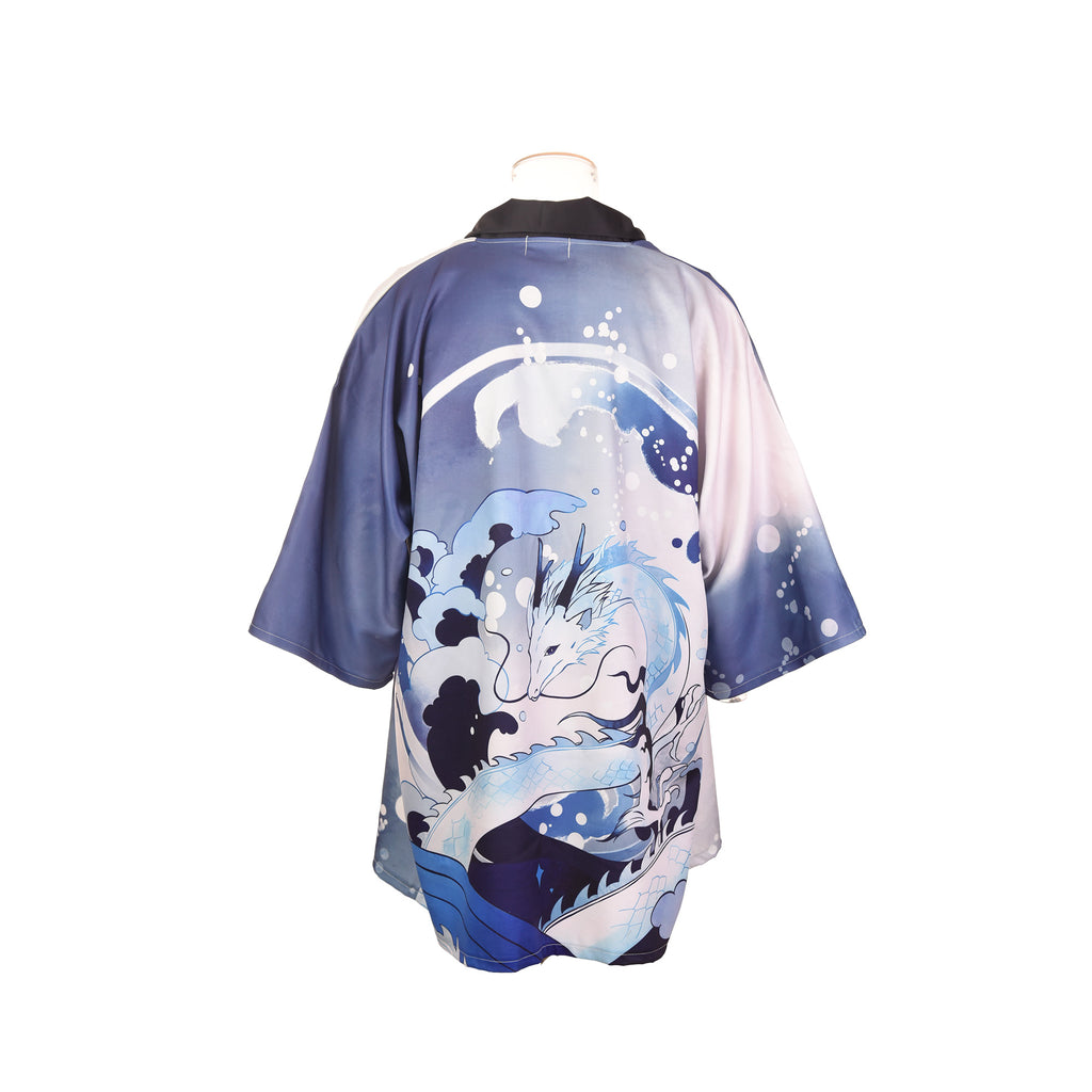 Azure Dragon Japanese Open Jacket (Happi)
