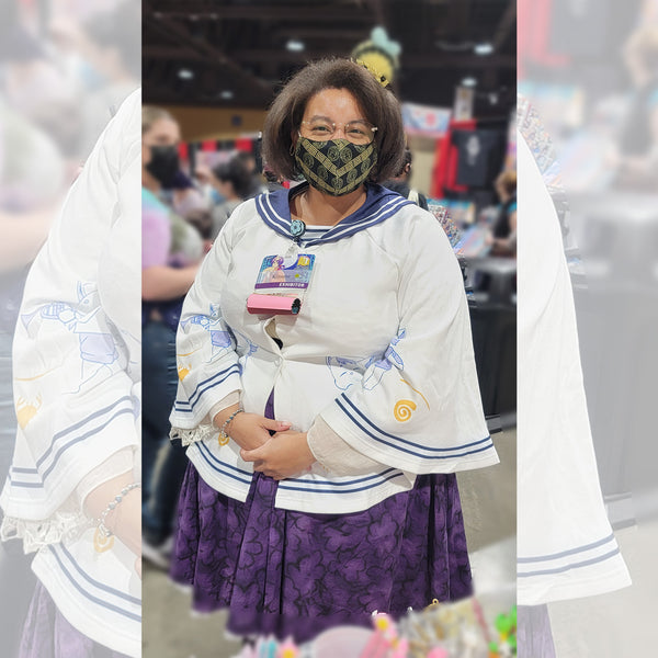 "Let's Sail" Cats Cape with Sailor Collar | Captain and Crew Print