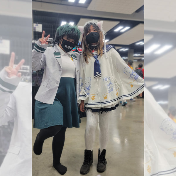 "Let's Sail" Cats Cape with Sailor Collar | Captain and Crew Print