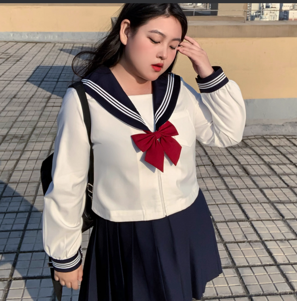 White JK Uniform Top | Japanese Sailor Fuku | Seifuku