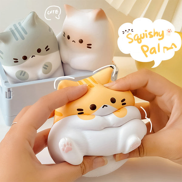 Squishy Pal - Catz | Gray | Orange | White