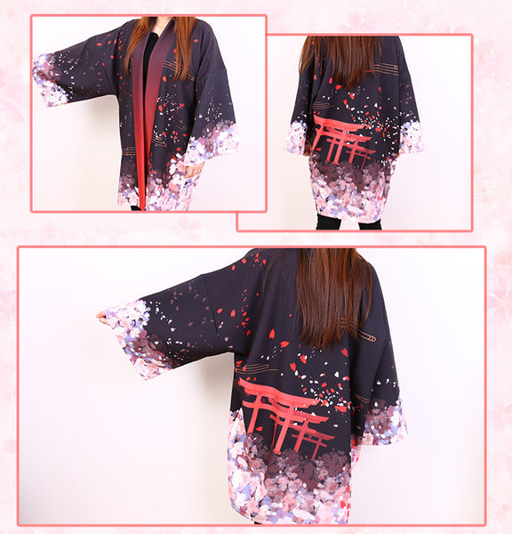 Sakura and Tori Japanese Open Jacket (Happi)