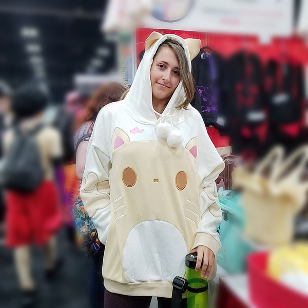 CAT-ramel Plush Hoodie with Cat Ears