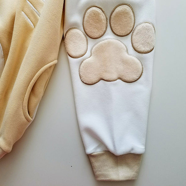 CAT-ramel Plush Hoodie with Cat Ears