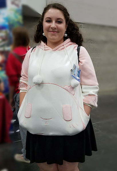 Rosy Rabbit Plush Hoodie with Bunny Ears