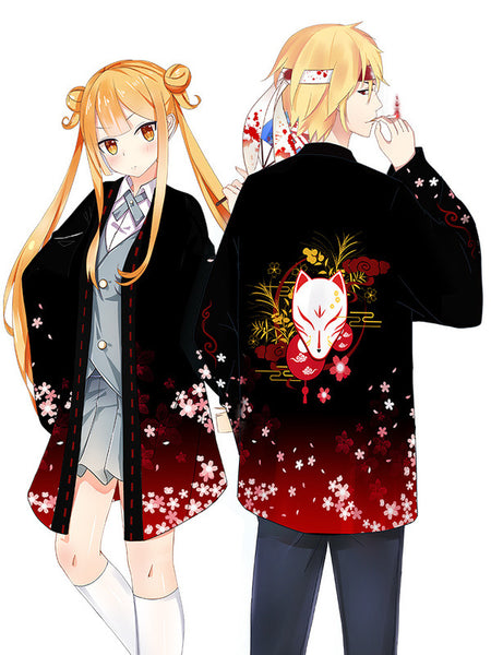 Kitsune Yokai Fox Fairy Japanese Open Jacket (Happi)