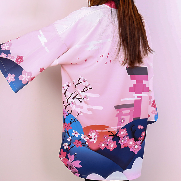 Sakura and Tori Japanese Open Jacket (Happi)