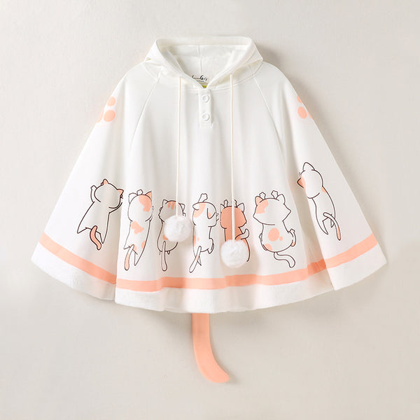 Kittens Overload Cape with Cat Ears and Tail
