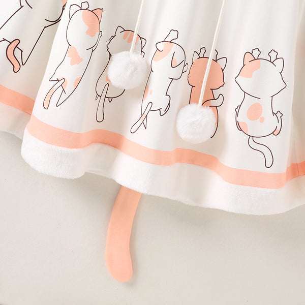 Kittens Overload Cape with Cat Ears and Tail