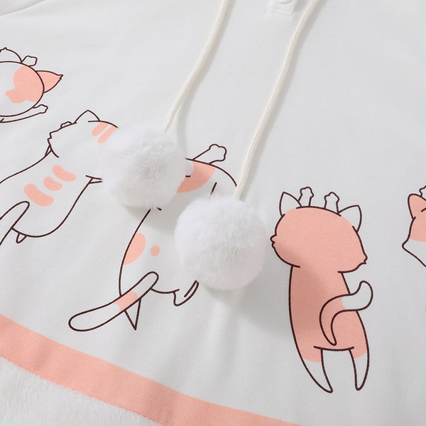 Kittens Overload Cape with Cat Ears and Tail