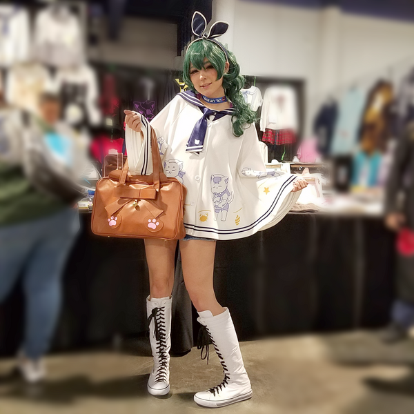 "Let's Sail" Cats Cape with Sailor Collar | Captain and Crew Print