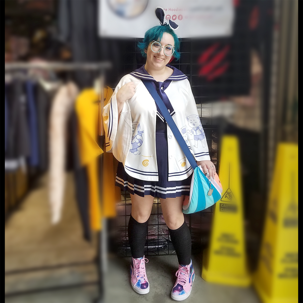 "Let's Sail" Cats Cape with Sailor Collar | Captain and Crew Print