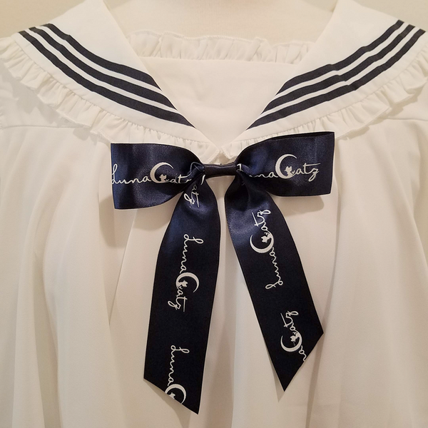 "Snow Smoothie" Sailor Collar Top + Ruffle Skirt 2-Piece Set
