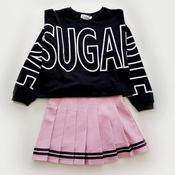 "SUGAR" Long Sleeve Extra Wide Top