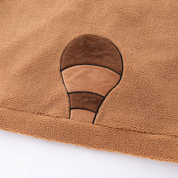 Leaf Tanuki Fuzzy Hoodie with Japanese Racoon Ears