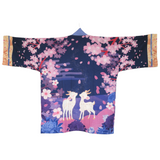 Sun & Moon Deer Sakura Happi Coat