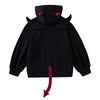 Horns & Hexes Devil Horn Zip Hoodie with Tail & Wings
