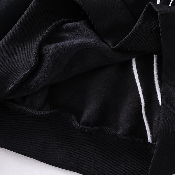"Curltail and Whiskers" Black Cat Ear Hoodie with Paw Pockets
