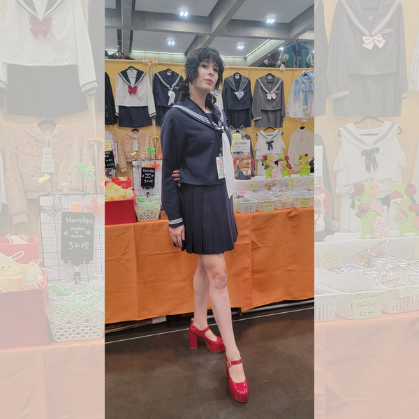 Navy JK Uniform Skirt | Japanese Sailor Fuku | Seifuku