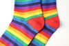 Rainbow Stripes Socks (Set of 2 Colors ~Bold & Pastel)
