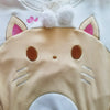 CAT-ramel Plush Hoodie with Cat Ears