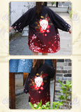 Kitsune Yokai Fox Fairy Japanese Open Jacket (Happi)