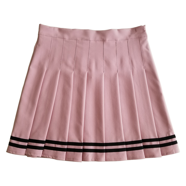 Sailor Pleated Mini-Skirt in Dusty Pink
