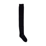 Extra Long Thigh High Socks in Full Black