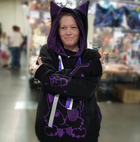 Black and purple hoodies sale