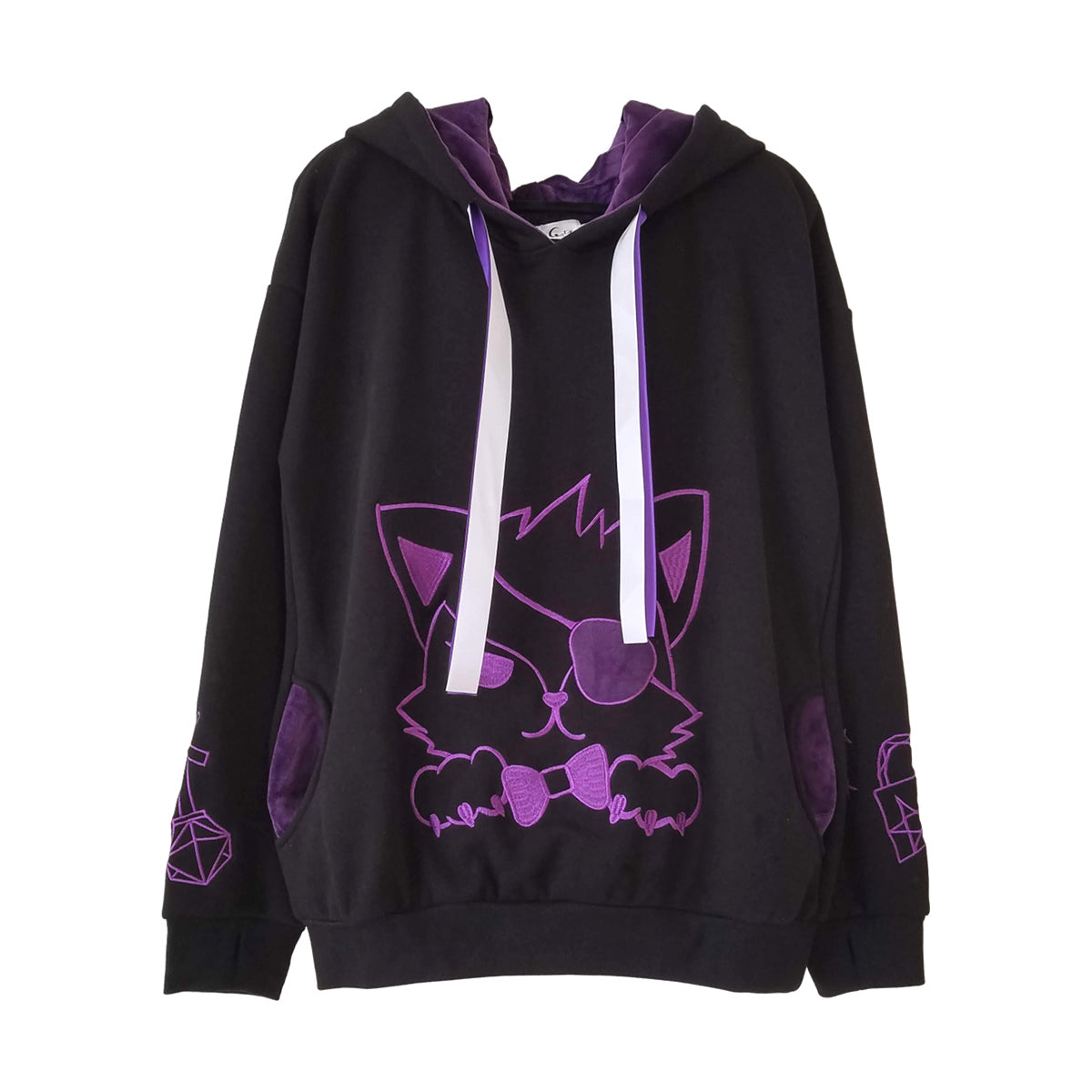 Purple fox hoodie Clearance